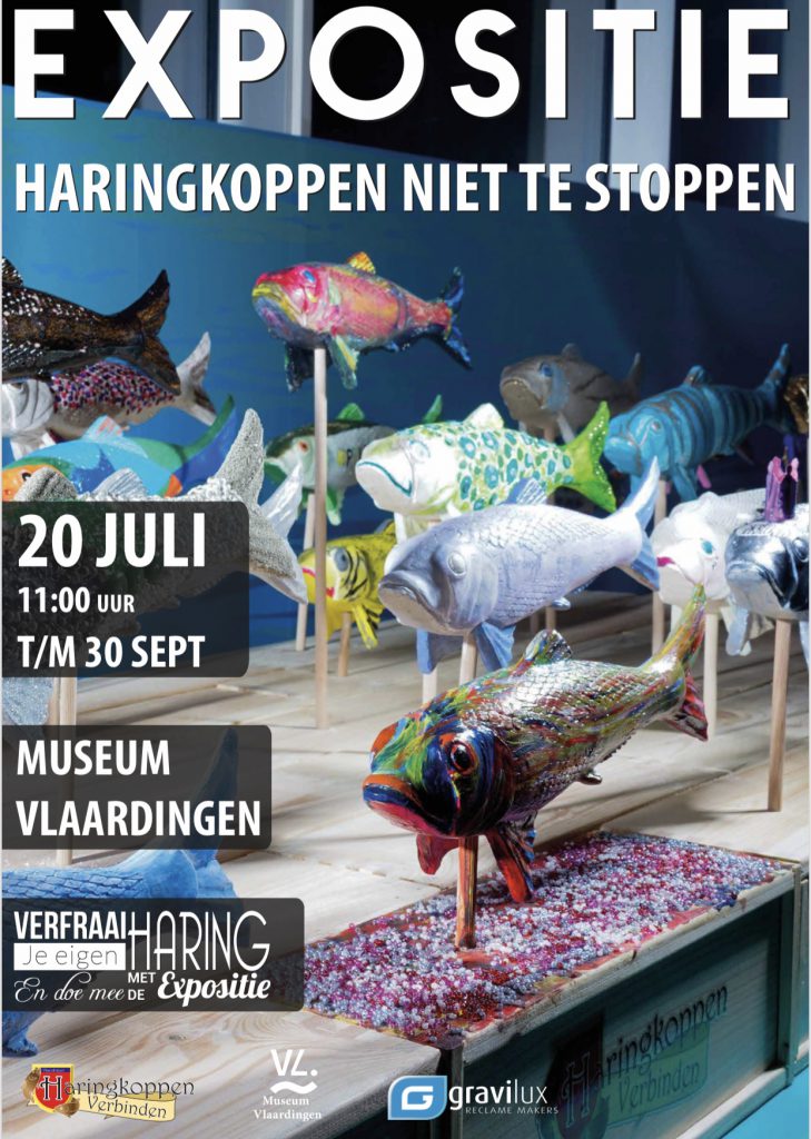 Poster Expositie Haringkoppen niet te stoppen